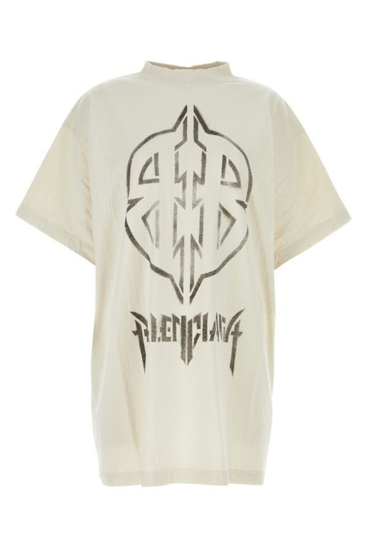 BALENCIAGA | Sand cotton t-shirt