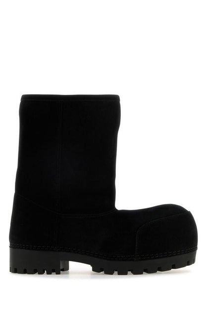 BALENCIAGA | Black suede Alaska ankle boots