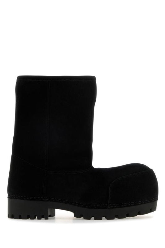 BALENCIAGA | Black suede Alaska ankle boots