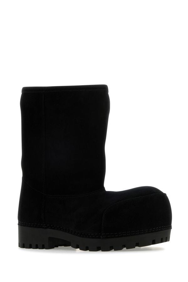 BALENCIAGA | Black suede Alaska ankle boots