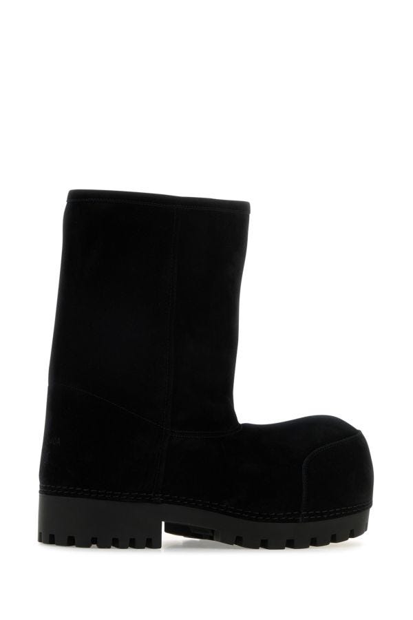 BALENCIAGA | Black suede Alaska ankle boots