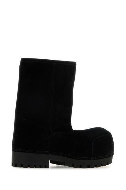 BALENCIAGA | Black suede Alaska ankle boots