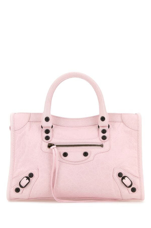 BALENCIAGA | Light pink leather small Le City handbag
