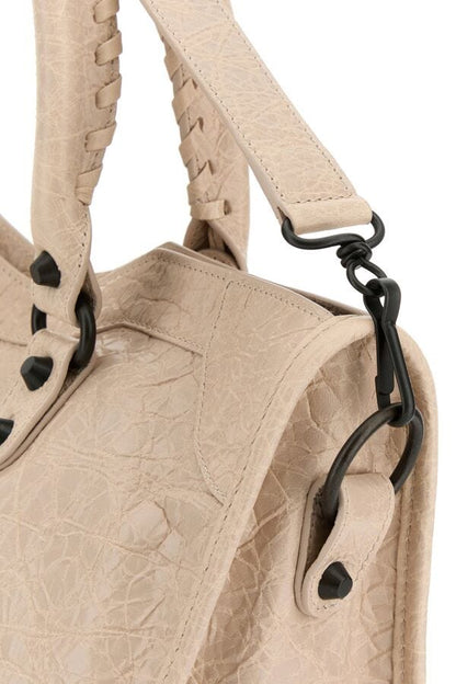 BALENCIAGA | Ivory leather medium Le City handbag