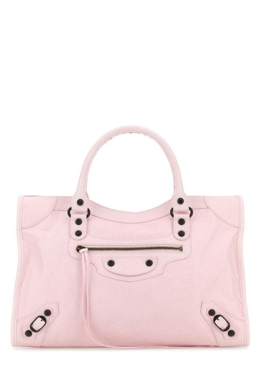 BALENCIAGA | Light pink leather medium Le City handbag