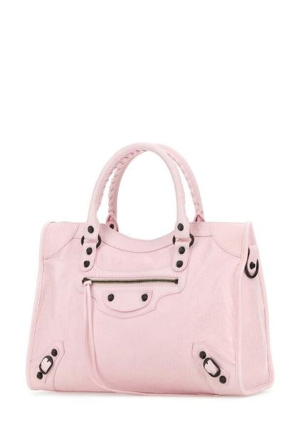 BALENCIAGA | Light pink leather medium Le City handbag