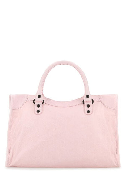BALENCIAGA | Light pink leather medium Le City handbag